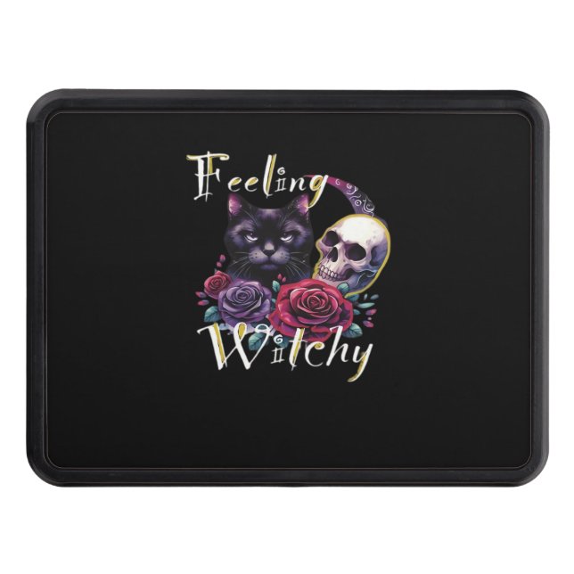 Cubierta Para Remolque Feeling Witchy Black Cat Classic T-Shirt (Anverso)