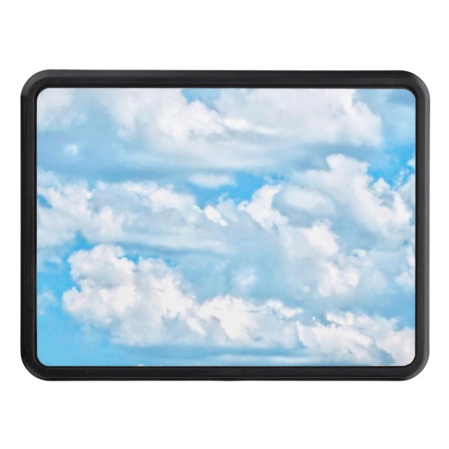 Cubierta Para Remolque Felices nubes soleadas luz azul cielo fondo (Anverso)