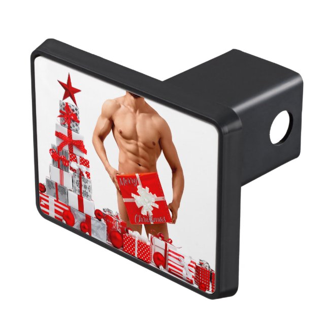 Cubierta Para Remolque Feliz Navidad SlipperyJoe regalo de plata blanca r (Parte superior derecha)