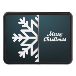 Cubierta Para Remolque Feliz Navidad Snowflake Blue