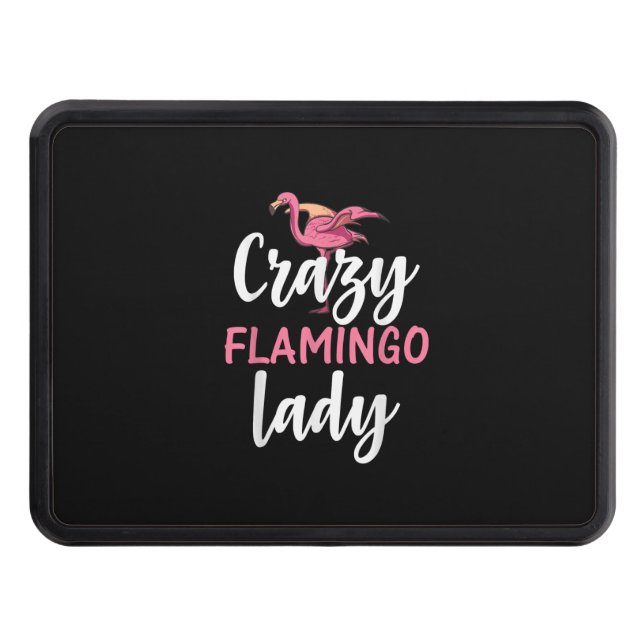 Cubierta Para Remolque Flamingo - Loca dama de flamenco (Anverso)