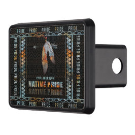 Cubierta Para Remolque Flecha tribal retro de pluma del orgullo nativo in