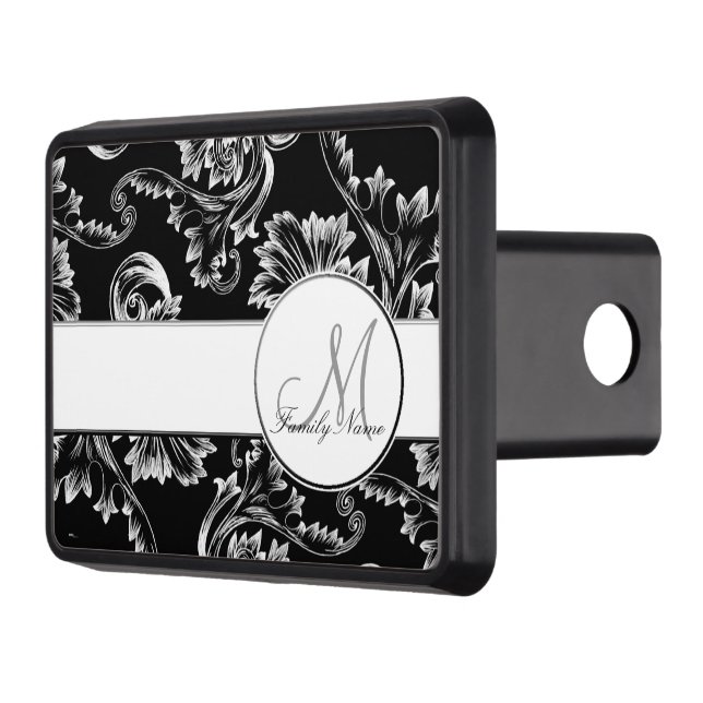 Cubierta Para Remolque Florecimiento de la cosecha (blanco) (Monograma) (Izquierda)