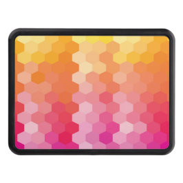Cubierta Para Remolque Formas para hexágonos geométricos Amarillo rosa