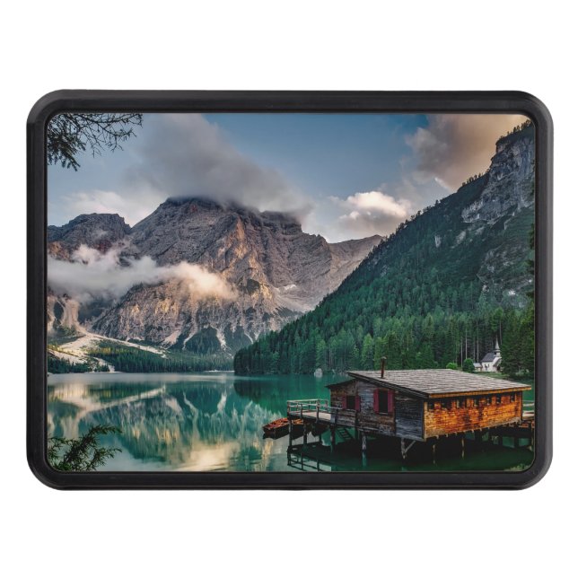 Cubierta Para Remolque Foto paisajística del lago de las montañas italian (Anverso)