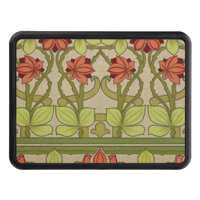 Cubierta Para Remolque Frieze Border Art Nouveau Floral (Anverso)
