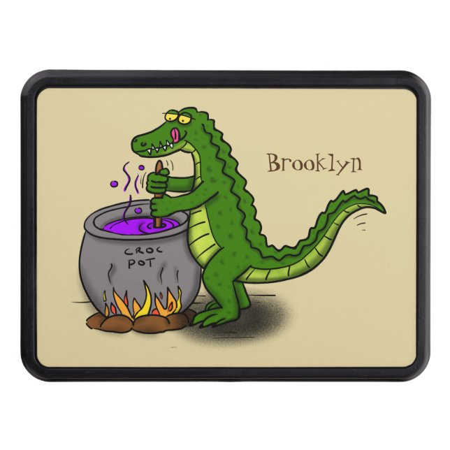 Cubierta Para Remolque Fundido personalizado de cocina de caimanes verdes (Anverso)