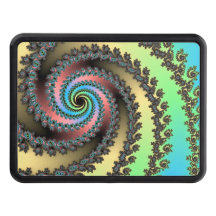 Funky Spiral Pastel Rainbow Fractal