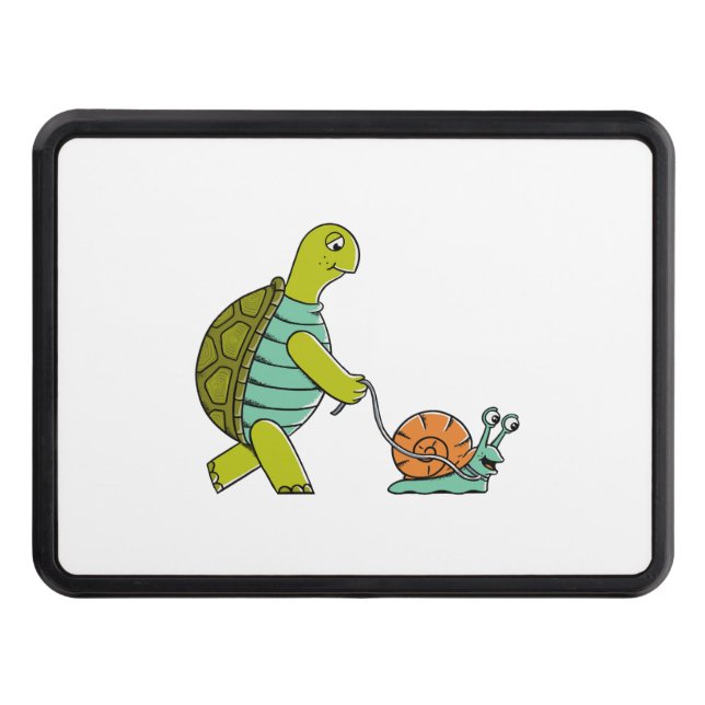 Cubierta Para Remolque Funny Animals Turtle And Snail (Anverso)