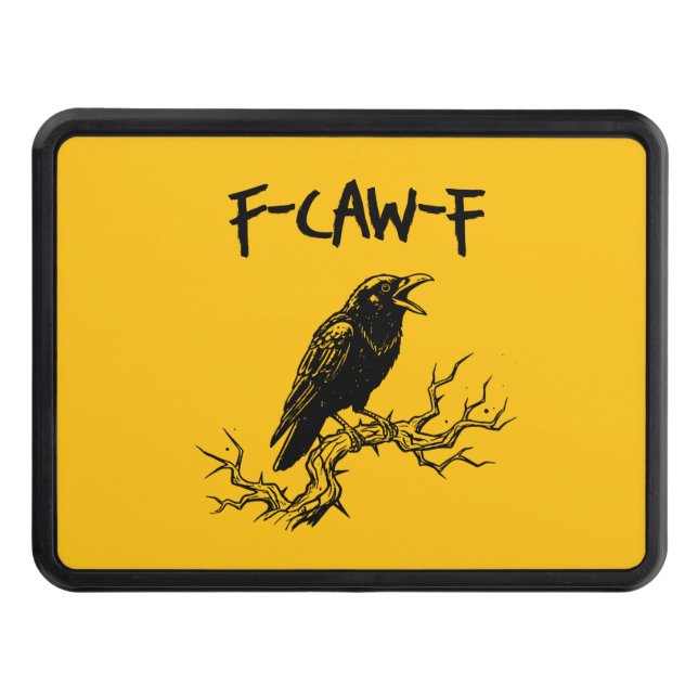 Cubierta Para Remolque Funny F-Caw-F Crow Raven Pun (Anverso)