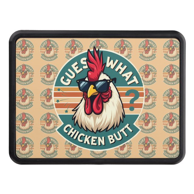 Cubierta Para Remolque  Funny Retro Chicken Butt Joke Design (Anverso)