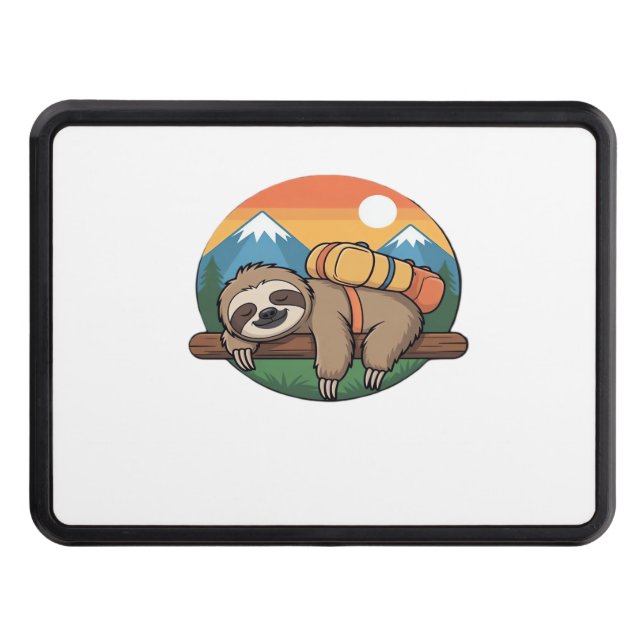 Cubierta Para Remolque Funny Sloth Hiking Classic T-Shirt_1 (Anverso)