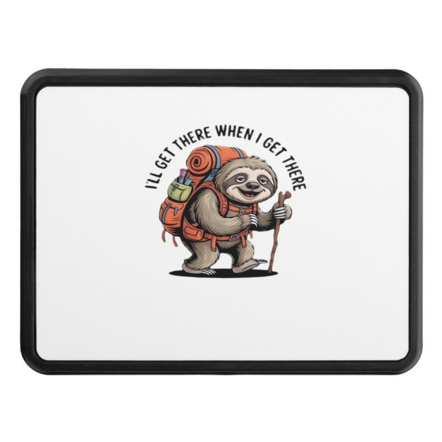 Cubierta Para Remolque Funny Sloth Hiking Team - Slow and Steady Classic  (Anverso)