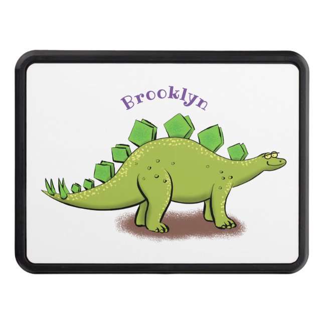 Cubierta Para Remolque Funny stegosaurus dinosaur personalizado (Anverso)