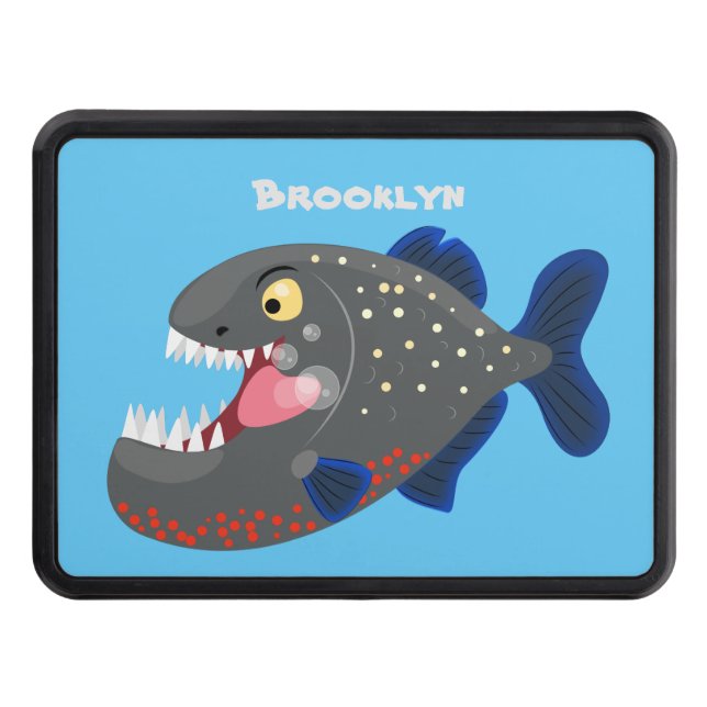 Cubierta Para Remolque Furioso ilustracion personalizado de piranha (Anverso)