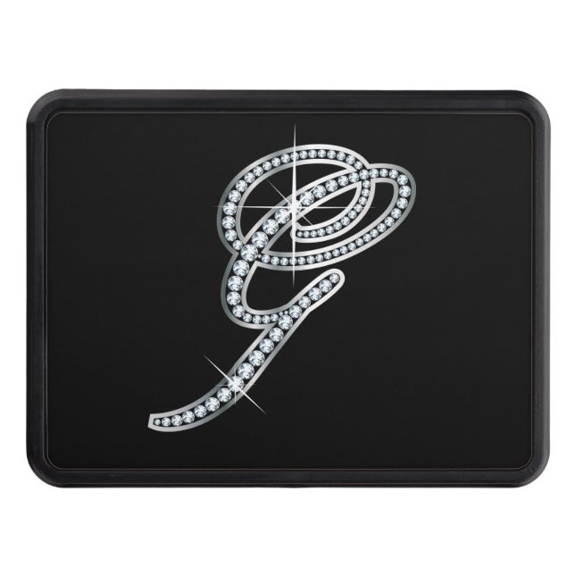 Cubierta Para Remolque G Faux "Diamond Bling" Trailer Hitch Cover (Anverso)