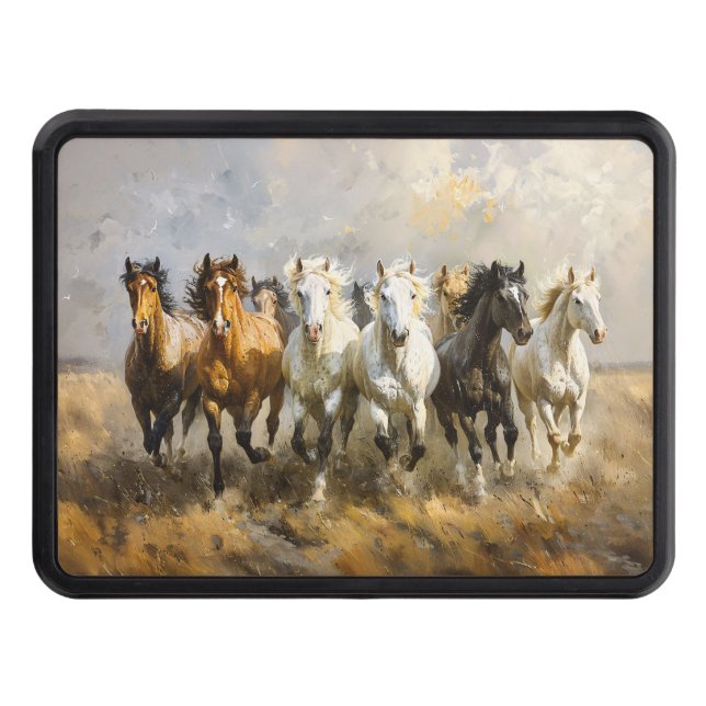 Cubierta Para Remolque Galloping Mustang Pintura (Anverso)