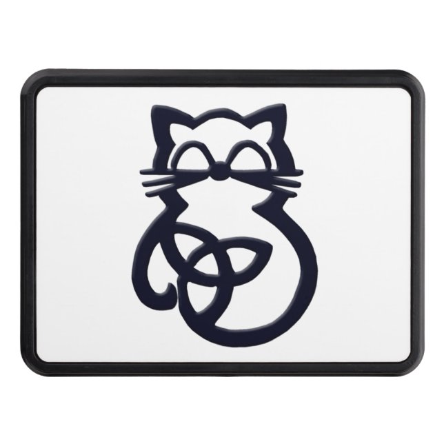 Cubierta Para Remolque Gato celta de Black Trinity Knot (Anverso)