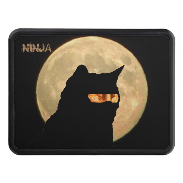 Cubierta Para Remolque Gato de Ninja y Luna Llena (Anverso)