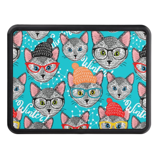 Cubierta Para Remolque Gato en el gorra (Anverso)