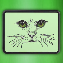 Cubierta Para Remolque Gato Face Green Eyes Whiskers