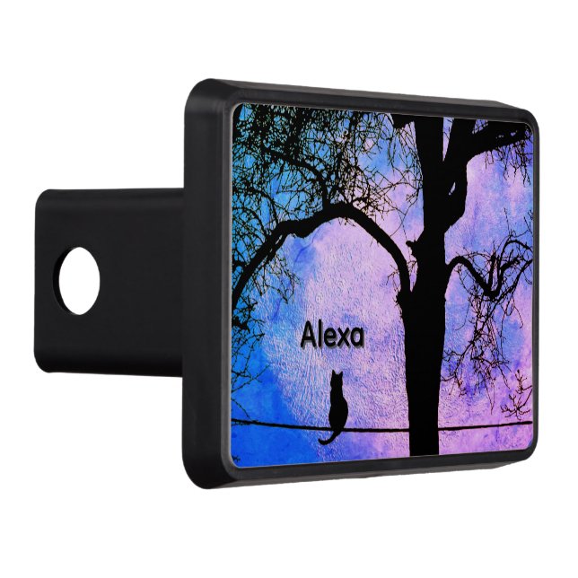 Cubierta Para Remolque Gato negro encantado en un nombre de la luna llena (Derecha)