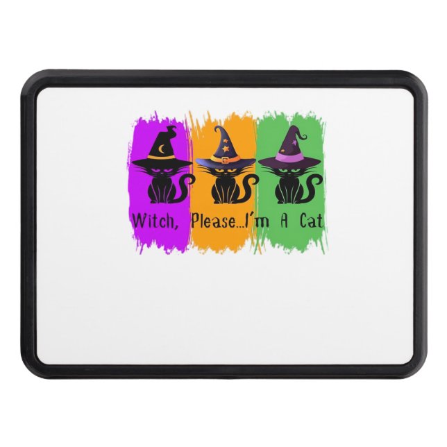 Cubierta Para Remolque Gatos Negros En Gorras De Brujas Esencial Camiseta (Anverso)