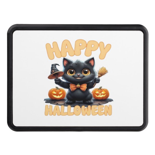 Cubierta Para Remolque Ghost Cat Tee, Halloween Shirt, Spooky Cute, Unise (Anverso)