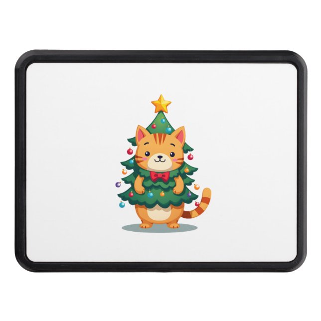 Cubierta Para Remolque Ginger Cat Christmas Tree Cute Xmas 2 (Anverso)