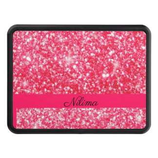 Cubierta Para Remolque Girly Pink Personalizado nombre trendy faux purpur