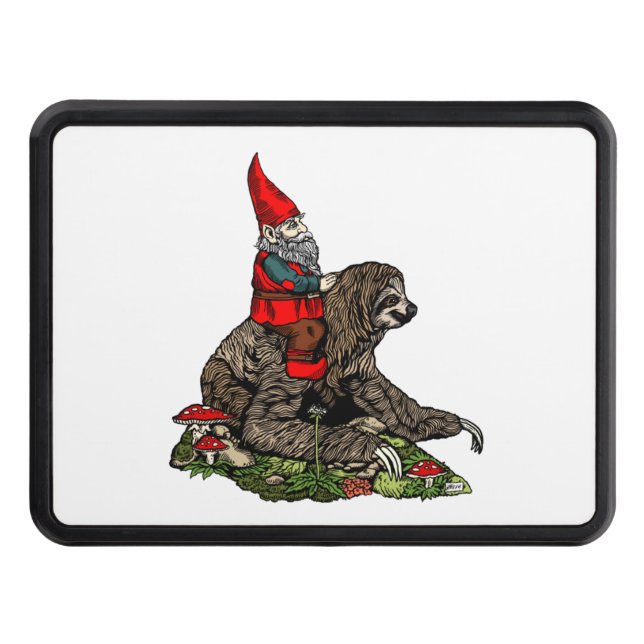 Cubierta Para Remolque Gnome Riding a Sloth (Anverso)