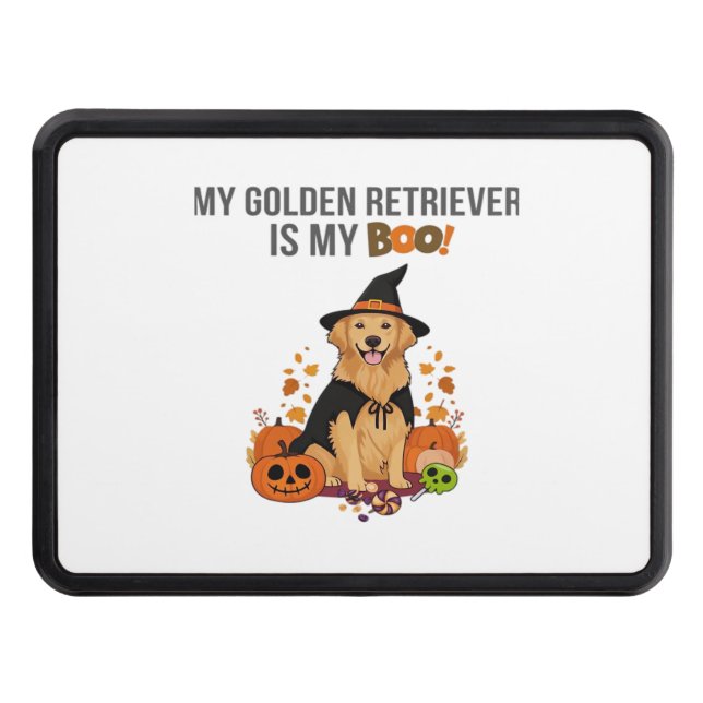 Cubierta Para Remolque Golden Retriever Halloween Dog My Golden Retrieve (Anverso)