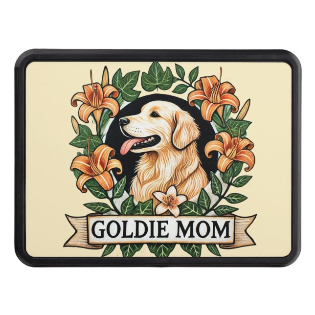 Cubierta Para Remolque Goldie Mom Golden Retriever Dog Moms (Anverso)