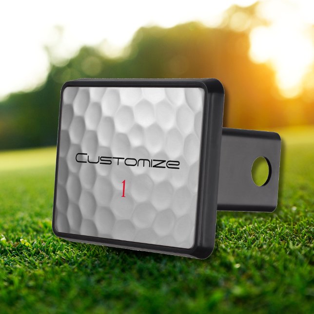 Cubierta Para Remolque Golf Ball Dimples Texto y número personalizados (Subido por el creador)