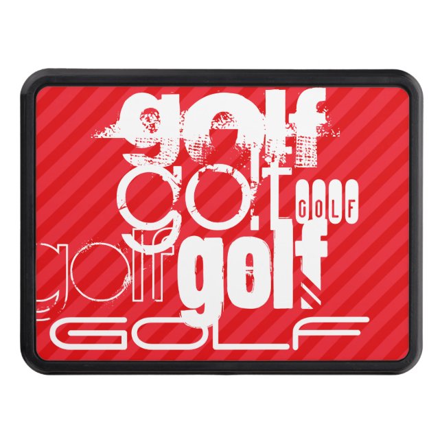 Cubierta Para Remolque Golf; franjas rojas escarlatas (Anverso)