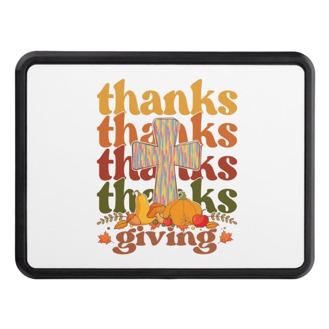 Cubierta Para Remolque Gracias por dar calabaza cruzada (Anverso)