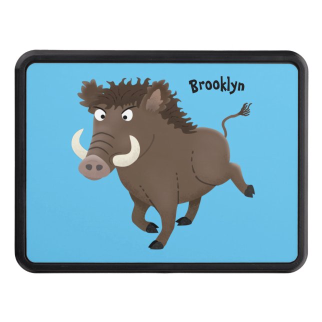 Cubierta Para Remolque Gracioso ilustracion de personalizado de afeitar d (Anverso)