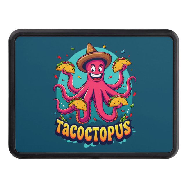 Cubierta Para Remolque Gracioso Personalizado de comida de tacaco octopus (Anverso)