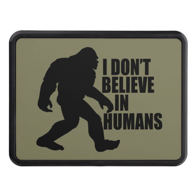 Cubierta Para Remolque Gracioso pie-no creo en los humanos (Anverso)