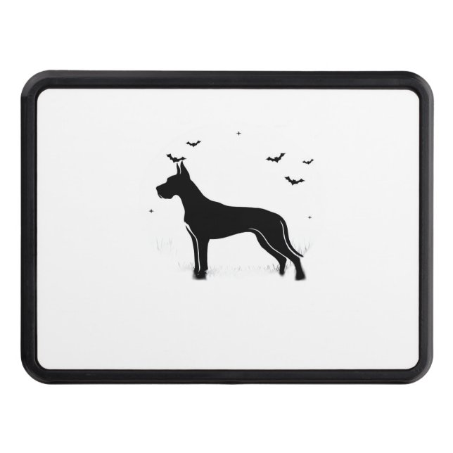 Cubierta Para Remolque Gran Perro Dane - Clásico de Silhouette Moon de Ha (Anverso)