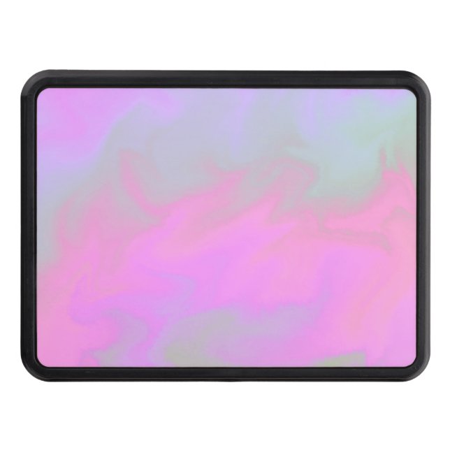 Cubierta Para Remolque Gris rosa rosa de mármol de arte líquido (Anverso)