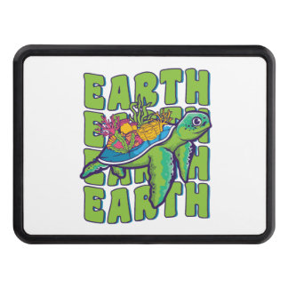 Cubierta Para Remolque Groovy Earth Day Sea Turtle Lover Wildlife