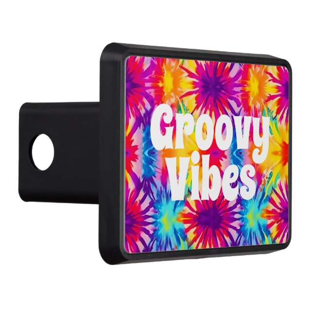 Cubierta Para Remolque Groovy Vibes Tie Dye Personalizable (Derecha)