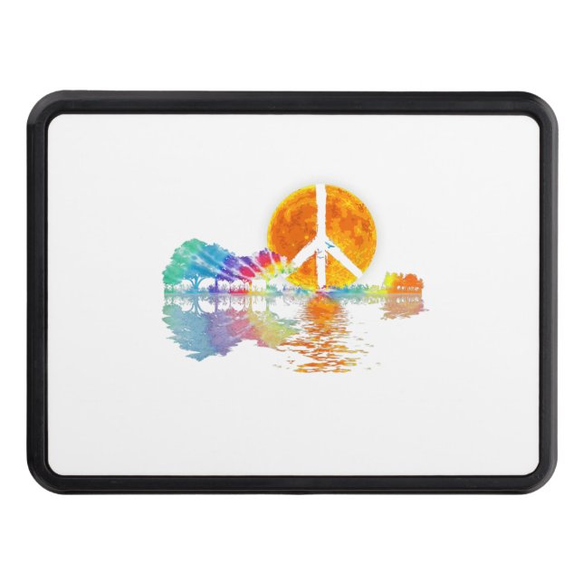 Cubierta Para Remolque Guitarra Lake Shadow Peace Guitar Hippie (Anverso)