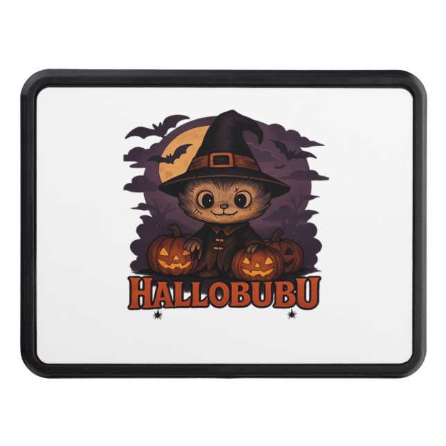 Cubierta Para Remolque Hallobubu Halloween Curte y Spooky Witch Cat T-Shi (Anverso)