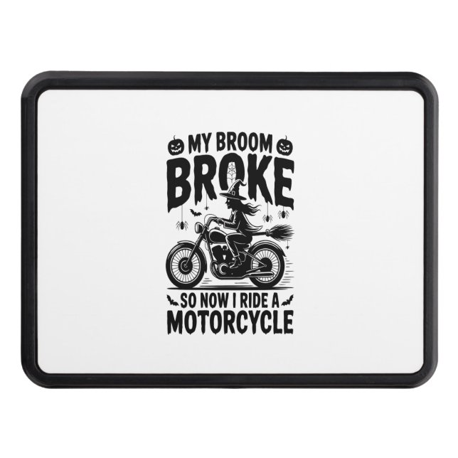 Cubierta Para Remolque Halloween de la motocicleta Witch Riding (Anverso)