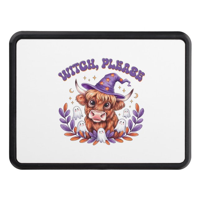 Cubierta Para Remolque Halloween de vaca Highland (Anverso)