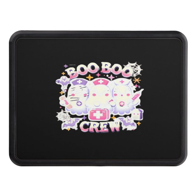 Cubierta Para Remolque Halloween Enfermera Ghost Squad Boo Crew Funny Spo (Anverso)