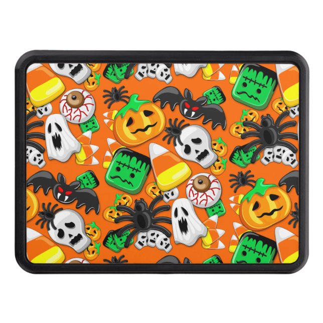 Cubierta Para Remolque Halloween Spooky Candies Fiesta (Anverso)