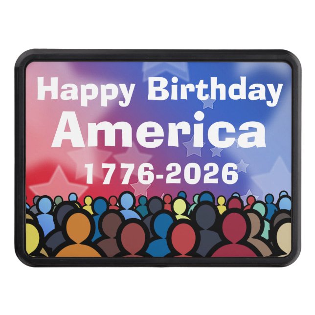 Cubierta Para Remolque Happy Birthday America 1776 to 2026 (Anverso)